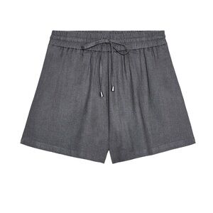 ZARA GREY LINEN SHORTS